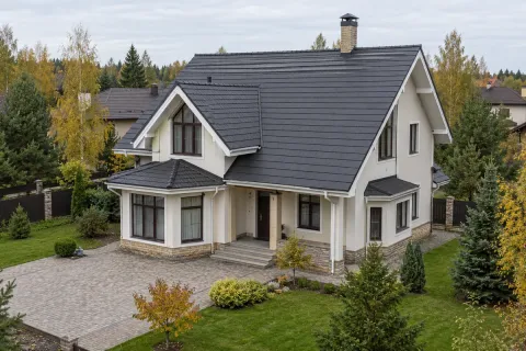 Частичный ремонт кровли BRAAS Tegalit 60 м² в Красногорске — замена мембраны и обратная укладка черепицы