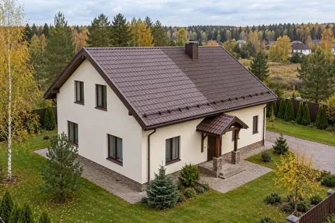 Замена одного изношенного ската кровли 120 м² на частном доме в Одинцово — ремонт только проблемной стороны