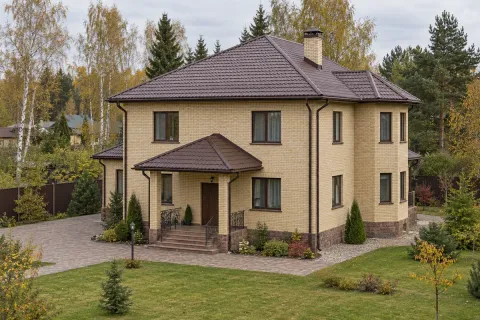 Капитальный ремонт крыши 240 м² в Красногорске — демонтаж старого шифера, новые стропила и металлочерепица